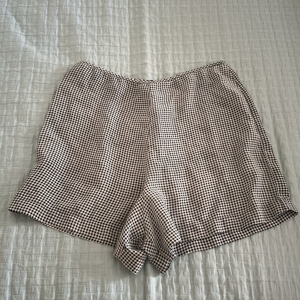 Equipment Silk Gingham Shorts - Picture 2 of 7